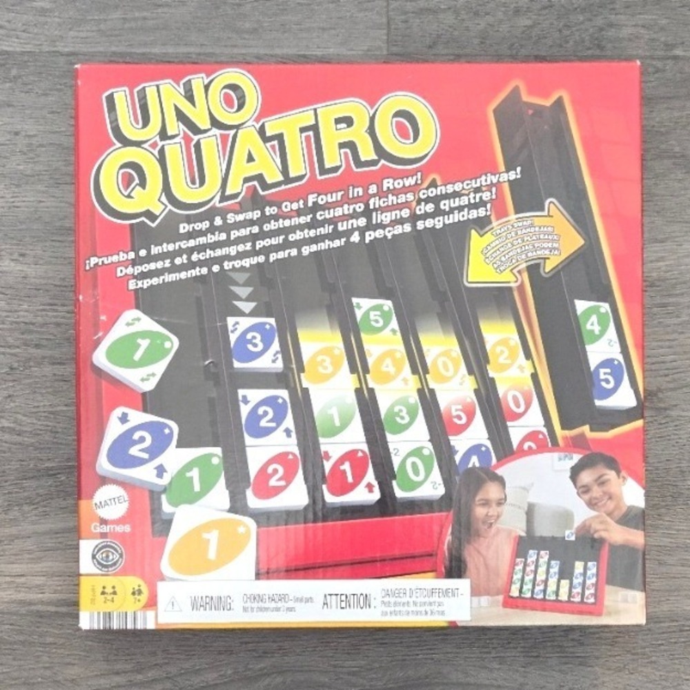 UNO‎ Quatro Strategy Board Game by Mattel - New Sealed